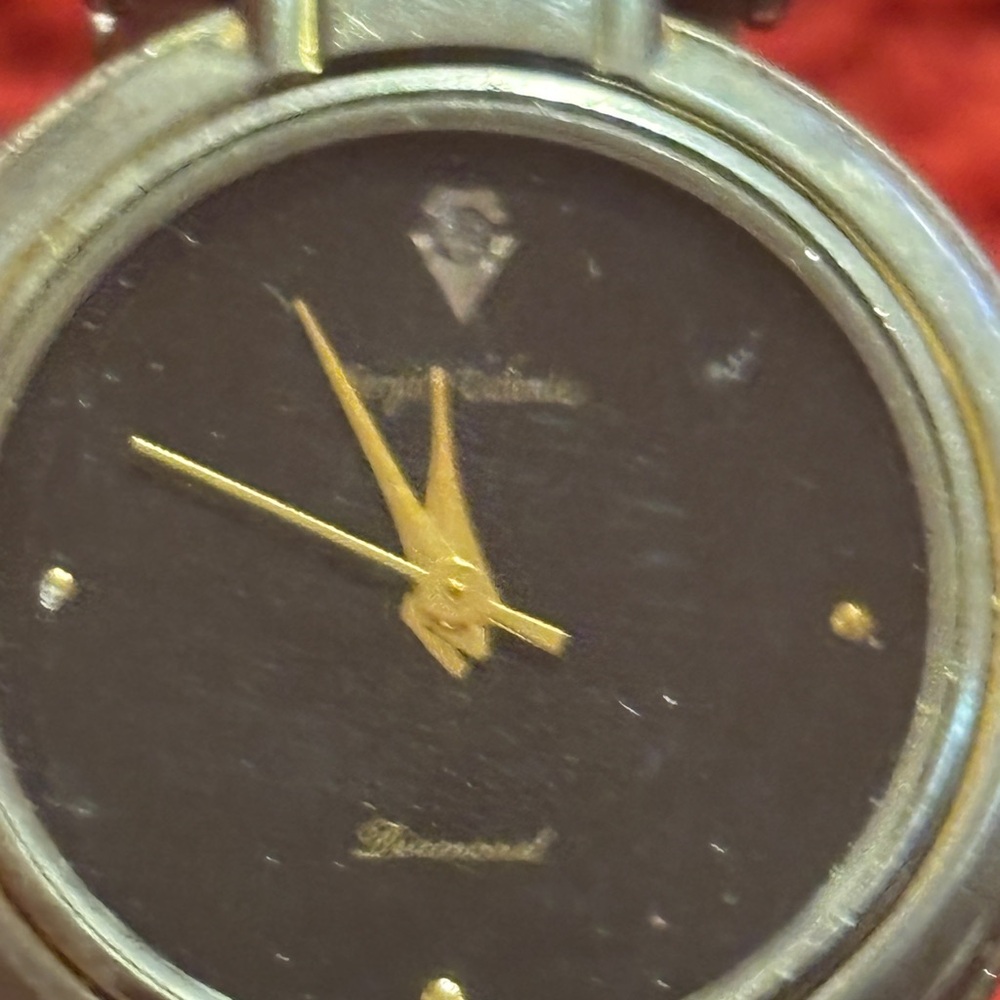 Sergio Valente Gold and Black & Silver tone watch .